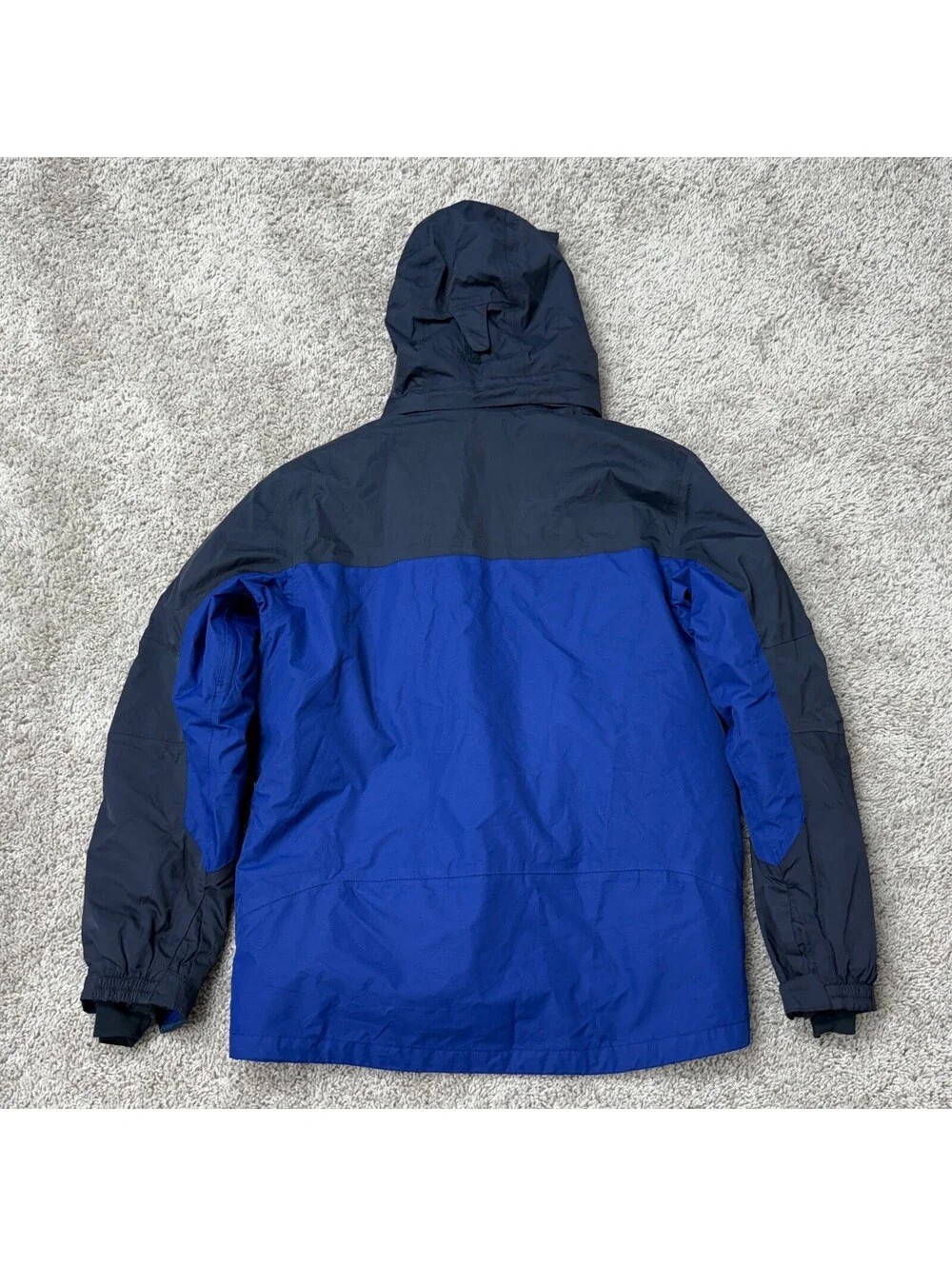 Columbia Omni-Heat Interchange Blue and Black Hooded Jacket Medium